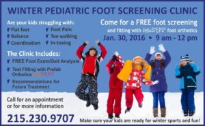 Free Pediatric Foot Screening